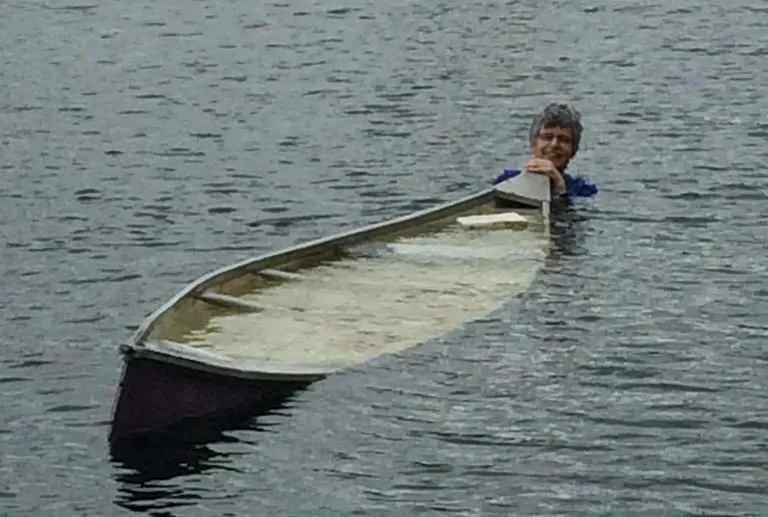 Canoe sinking